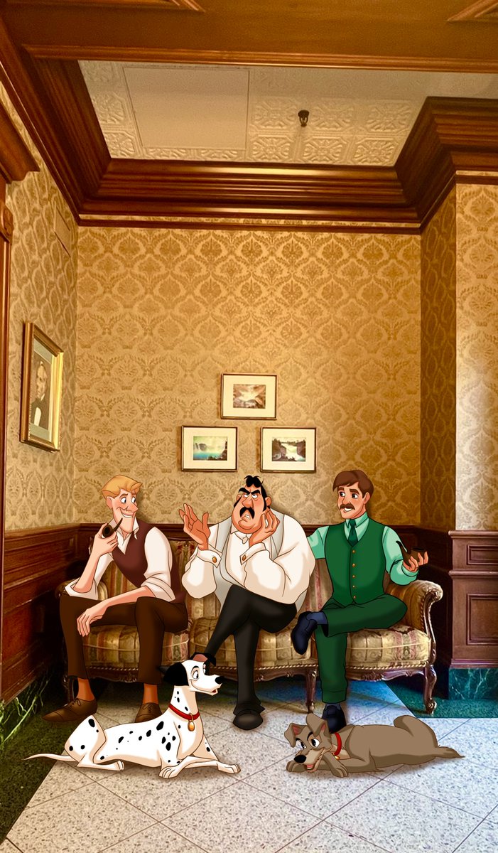 samu_disneyart's tweet photo. Pets &amp; Owners✨🐶 https://t.co/woYhgkFly2