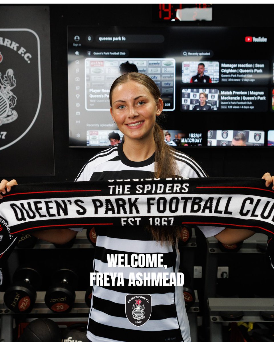 QueensParkWFC's tweet photo. A future star commits to Queen's.

Queen's Park is delighted to announce the signing of Freya Ashmead on a permanent deal following her departure from Glasgow City.

Welcome to the spiders, Freya!🕷️ https://t.co/eYOfdu0gyk