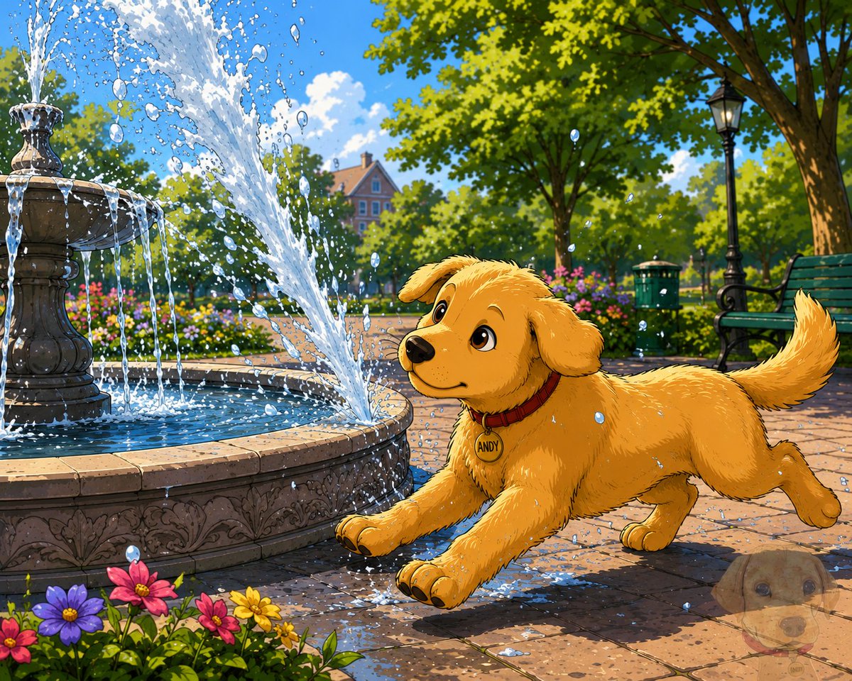 realandyonsol's tweet photo. The park fountain sprayed water into the air. It felt personally directed at me, I accepted the challenge. https://t.co/6q4TGAq2U3