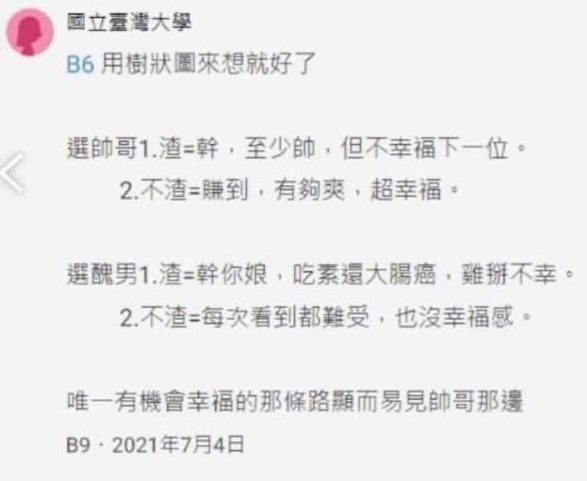 XXVI_Ephemera's tweet photo. 好想傳給那位一直交醜男的女生朋友看喔。 https://t.co/sTLs25WfsN