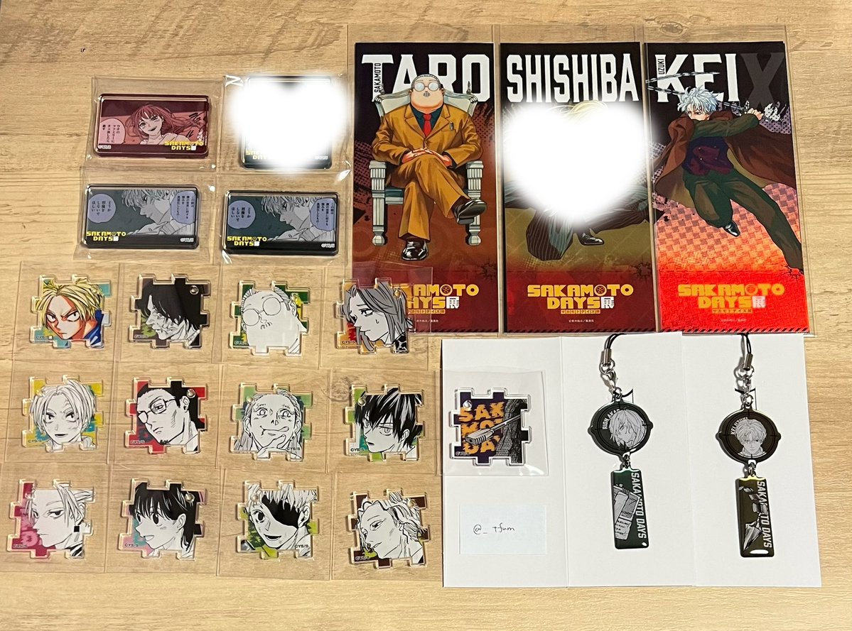 _tfum's tweet photo. 【交換】SAKAMOTODAYS サカモトデイズ展 原画展 サカデイ アクリルminiブロックコレクション チケット風カード 2連ステンレスストラップコレクション アクリルパズルコレクション 

譲）画像1枚目

求）画像2〜4枚目♡(リプ欄参照)

郵送交換希望です。
お気軽にお声掛けよろしくお願いいたします🙇🏻 https://t.co/aLzjKXhB31