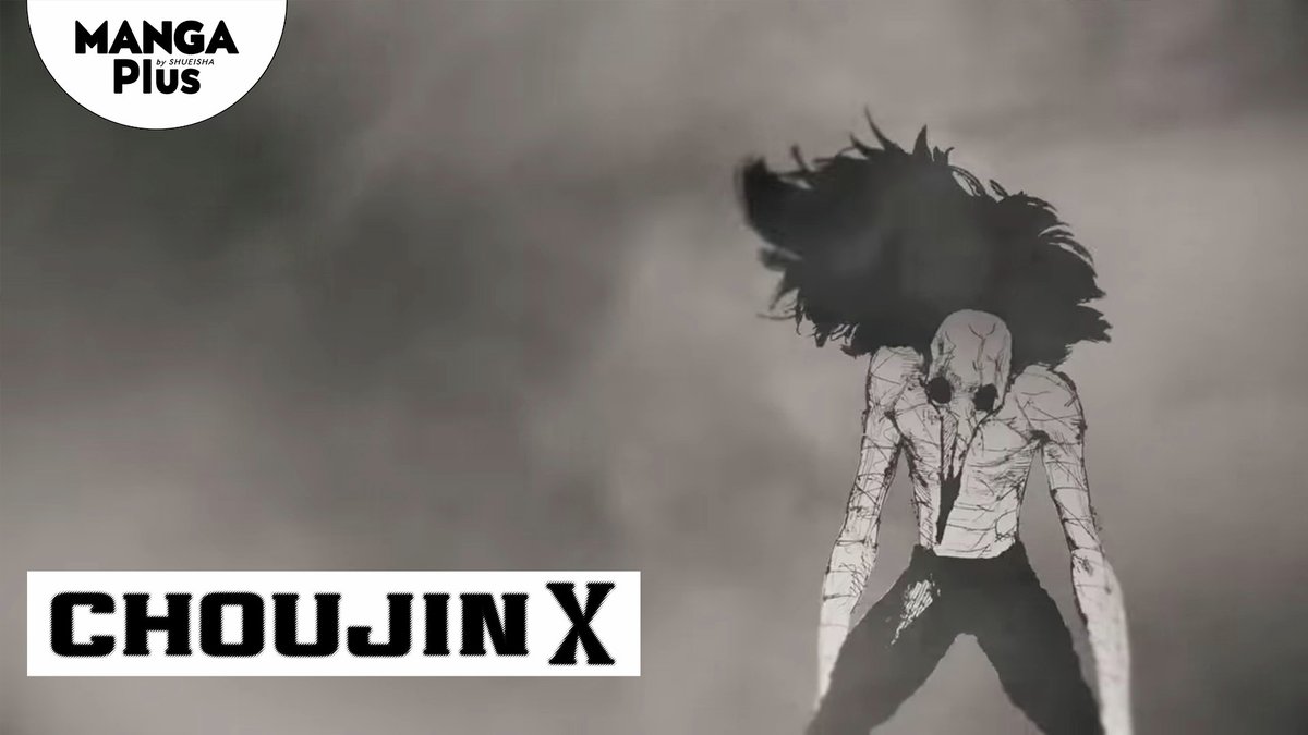 mangaplus_o's tweet photo. Are you reading Choujin X, the serialized manga by Sui Ishida, the author of Tokyo Ghoul?

“World’s enemy or Savior?”
Choujin X official trailer is now on the MANGA Plus channel✨

Watch now→ https://t.co/5lUX2TdUcU https://t.co/87E6SUxh62