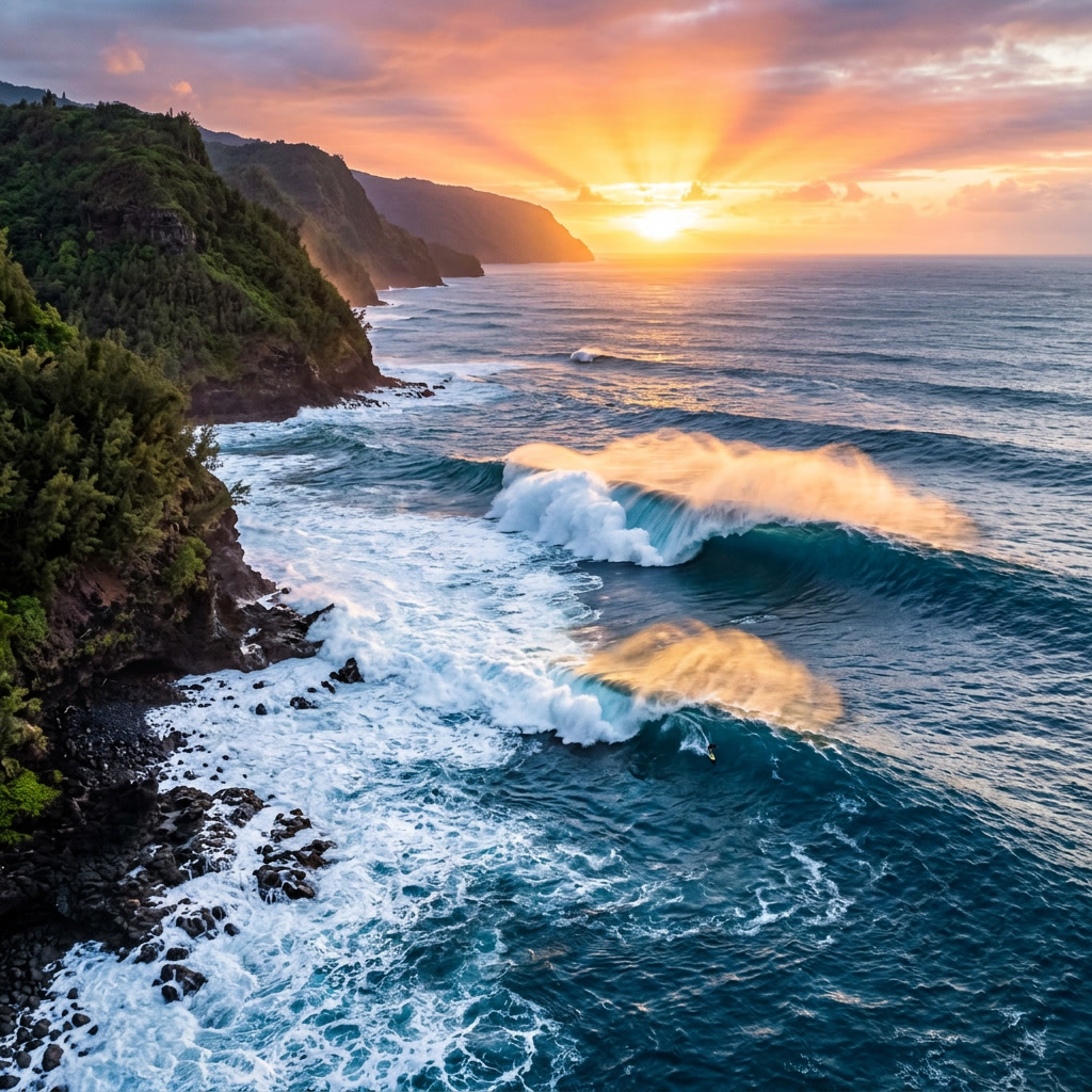 surfreportbr's tweet photo. Nascer do sol, linhas perfeitas e o mar mostrando toda a sua força em um cenário simplesmente inesquecível. 🌊☀️🏄♂️
#Surf #Surfe #SunriseSession #Ocean #Waves #SurfLife #Aloha #SurfeReport https://t.co/cH0vrzCN8n