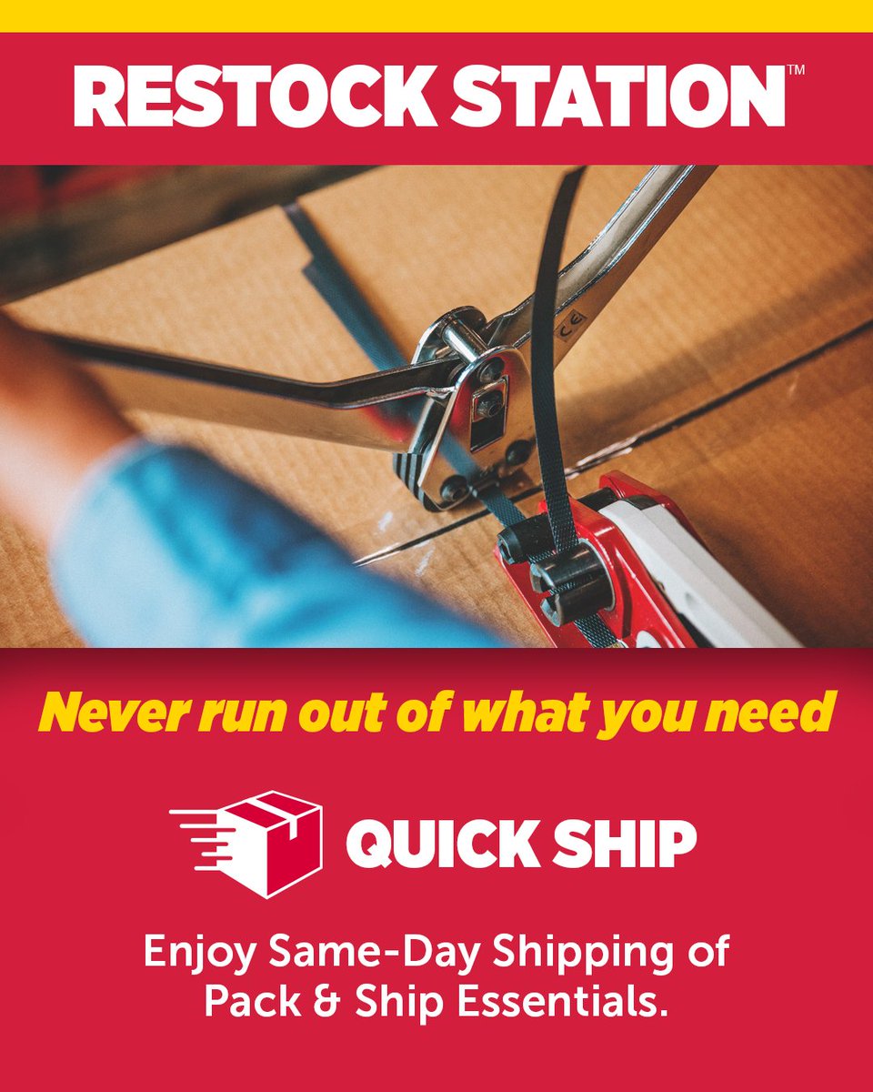 Global_Indust's tweet photo. Ready to restock? Click here:
https://t.co/PzeFGfuXI5
Strapping tools, cartons, tape and other pack-and-ship supplies support the everyday work of securing products and getting shipments out on schedule.
#GlobalIndustrial #WeCanSupplyThat #Packaging #Operations #SpringPrep https://t.co/wdcRQQtlSG