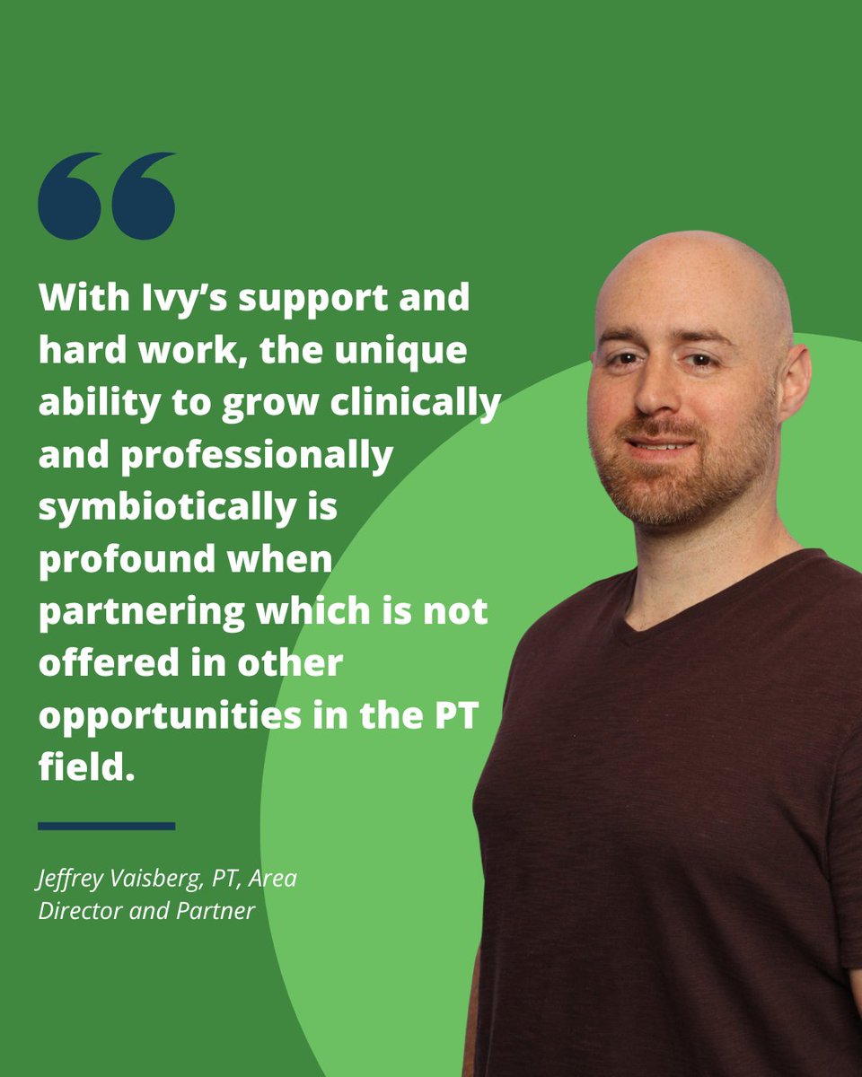 Ivyrehab's tweet photo. What if opening your own clinic didn't mean doing it alone? Partner with Ivy for support, growth, and success. https://t.co/IcCQYC9yTl