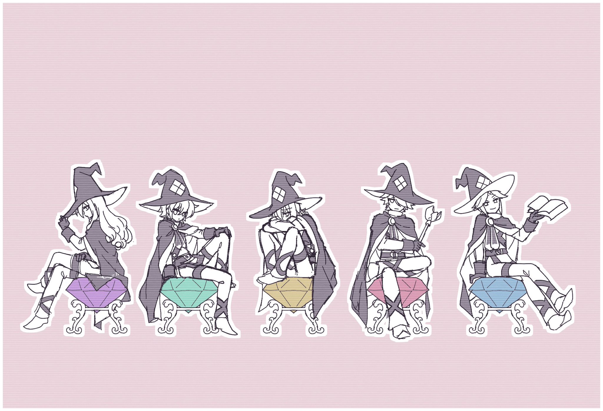 ミネﾉﾚ@お絵描き в X: „この子たちのフィギュア欲しいよ～ という絵