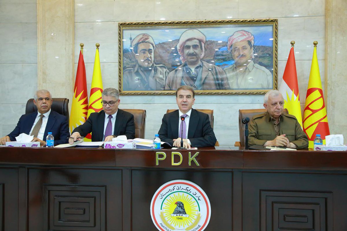 heminhawrami's tweet photo. Today in Zaxo visited the KDP’s Branch 8 and held a detailed meeting with our senior cadres . Discussed our organizational projects, plans and the assessment for the past elections successes . Thanked them for their steadfast commitment to implementing polices, and securing a landslide electoral victories. Briefed them on KDP’s policies on recent internal and regional political equations .