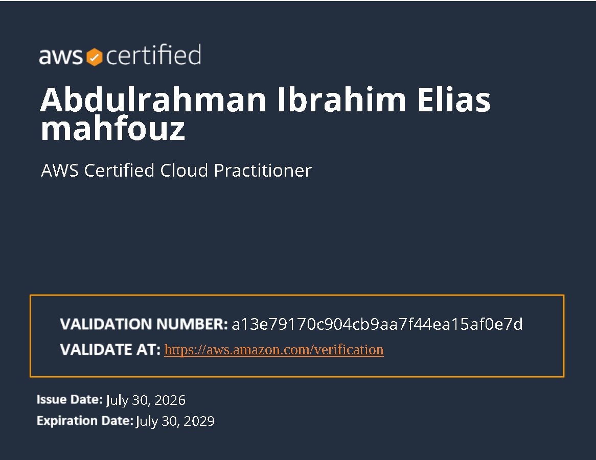 abdo_ibrahim77's tweet photo. تم aws certified ✅
أنت فيييين يـ stephane يـاااا mareek https://t.co/aUladaCwQa