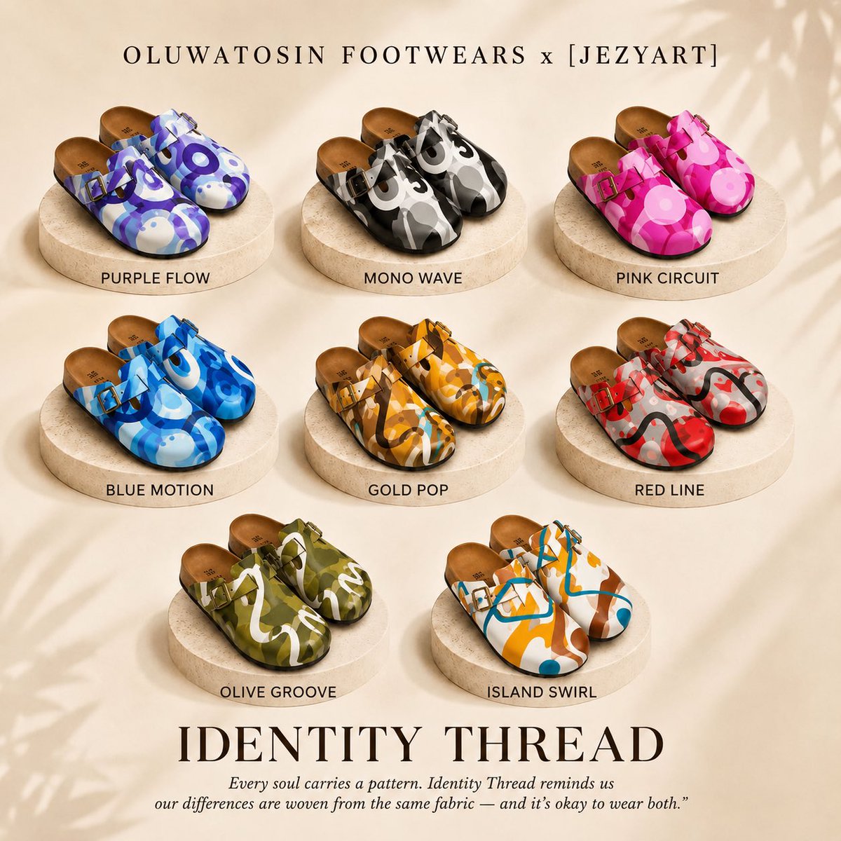 Jezy_art's tweet photo. IDENTITY THREAD
Every soul carries a pattern. Every pattern tells a story.
Identity Thread explores the invisible threads that shape who we become, our personalities, emotions, responsibilities, dreams, and cultural experiences.
@OT_footwears https://t.co/xWRdPVjhQt