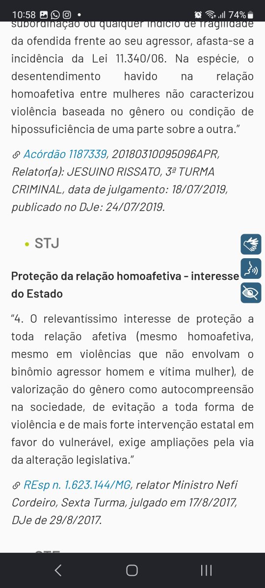 EndSooon's tweet photo. @Ghuusta @betao_creme Meu caro, creio que você esteja errado, a lei 11.340/2006 pode se estender sim para casos com homens, especialmente em relações homoafetivas, foi até decidido pelo STJ. Espero ter ajudado 👍 https://t.co/dQjBlZ7qhu