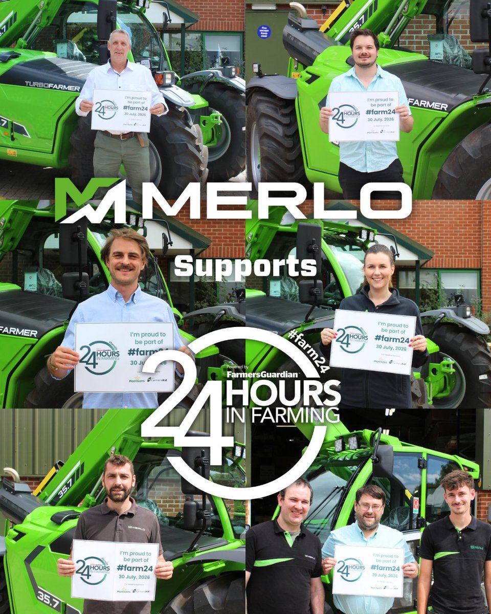 UkMerlo's tweet photo. Merlo UK is Proud to support #farm24
From first light to late-night harvests, #farm24 gives a real behind-the-scenes look at the hard work that keeps UK agriculture moving.
#LoadsBetter #Merlo #begreen #agriculture https://t.co/etAxOc5VNA