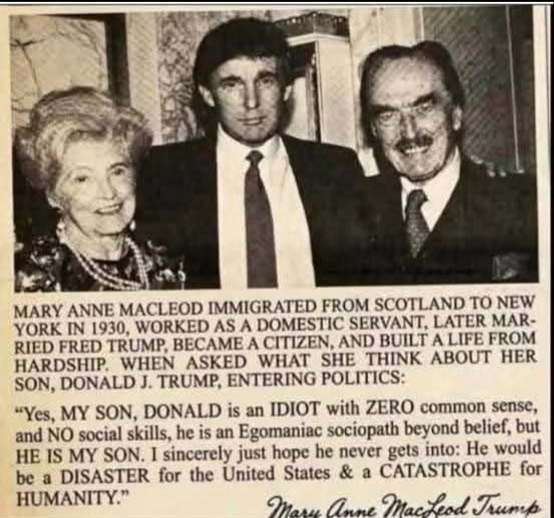 JGRobs's tweet photo. My god Mary Anne!!! You were so right!! I can't thank you for the clown you left us, but at least you didn't shut up.
BTW, lucky you got your green card on time!! https://t.co/YQgYwRZYEL