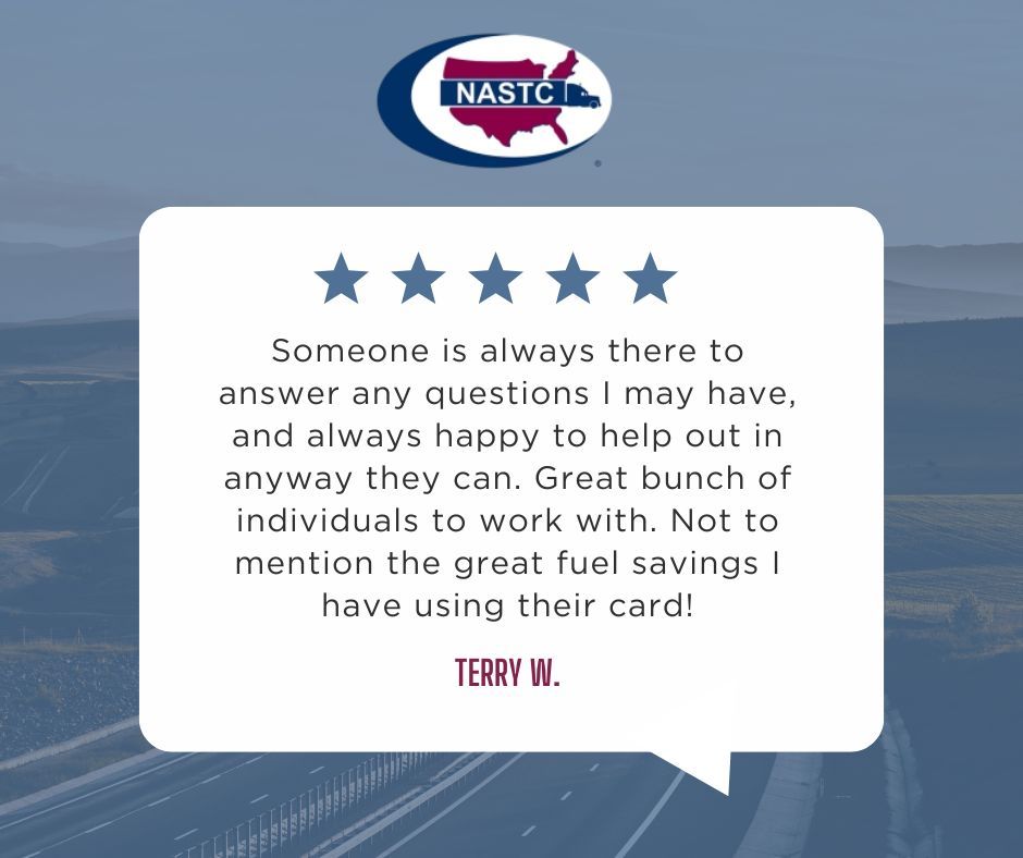 NASTCTWEETS's tweet photo. There’s nothing better than hearing directly from our members! 🙌

At NASTC, we’re committed to helping trucking companies navigate compliance, save money, and keep their businesses moving forward. 🚛

#NASTC #Trucking #TruckingIndustry #OwnerOperators #SmallBusiness #Truckers https://t.co/04LezRbbO4