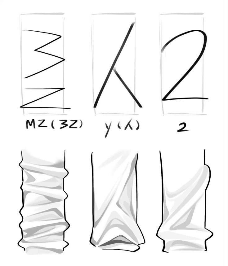 LumiCanvass's tweet photo. These three fold patterns explain almost every sleeve https://t.co/grMJqO55Ua