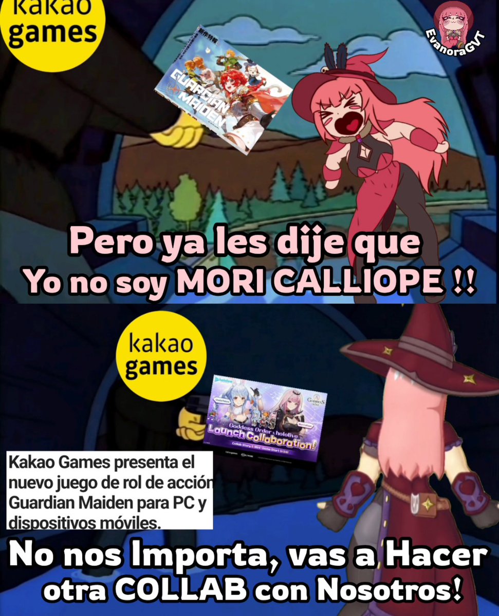 EvanoraGVT's tweet photo. Ya vienen noticias de Dungeons Links 3, el Kakao Games va a ser la publisher en Global de Guardian Maiden

Dato curioso otro juego que publicó Kakao Games gue Goddess order que solo duro 1 mes shale...
Pero hicieron una Collab con La Mori Calliope ☠️ 

#GuardianTales #hololive https://t.co/6SnjuYFrTg