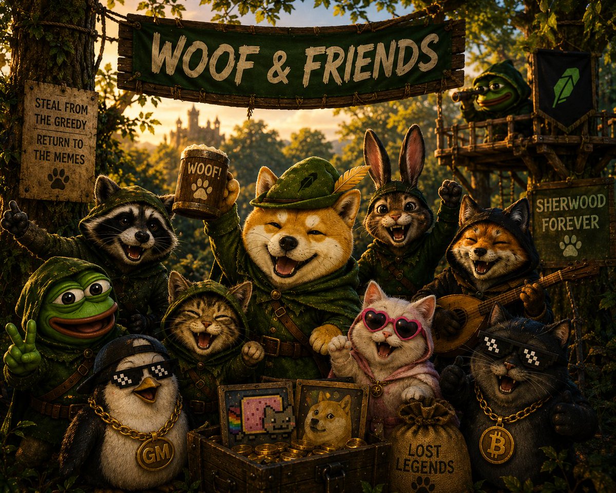 woofrh's tweet photo. One forest.
Many frens.
$woof
OG woof on robinhood
0x1e9cf275e974c384ad4f733f9f99c5044ce21178 https://t.co/8l4C9xX69B