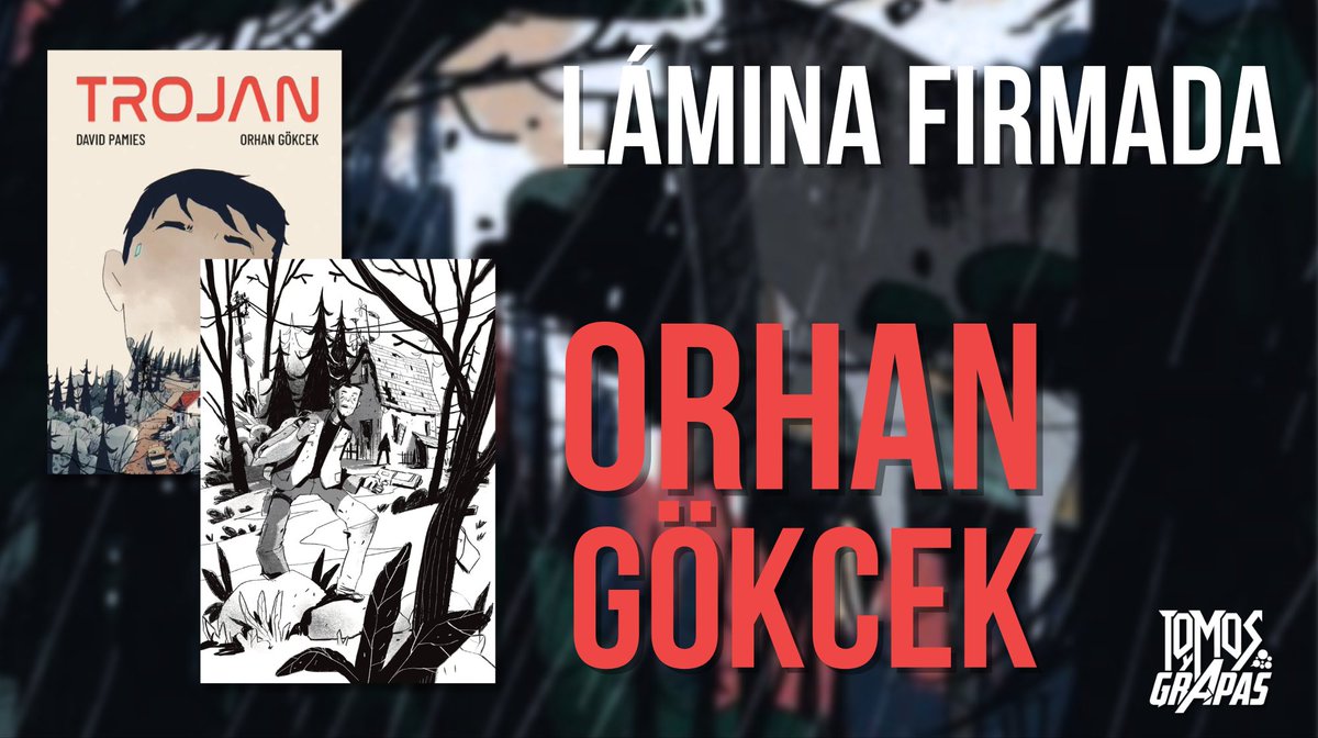 TomosyGrapas's tweet photo. ATENCIÓN! ⚠️

Tenemos nueva FIRMA con las LÁMINAS EXCLUSIVAS de TROJAN 🔥

Orhan Gökçek nos ha hecho un dibujote que os podéis llevar FIRMADO y NUMERADO con la compra de vuestro ejemplar 📚

Consíguelo YA! 👇👇👇
https://t.co/PIoMqqzOFC https://t.co/Ct7Tt9Q8Wa
