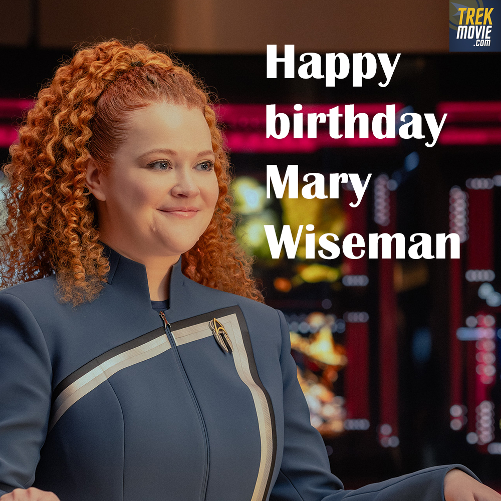 TrekMovie's tweet photo. We wish a very happy birthday to Mary Wiseman, who played Sylvia Tilly on all 5 seasons of Star Trek: Discovery and then popped into Starfleet Academy in season 1. Hoping to see her again in season 2!
#StarTrek https://t.co/Viiu94BwZK