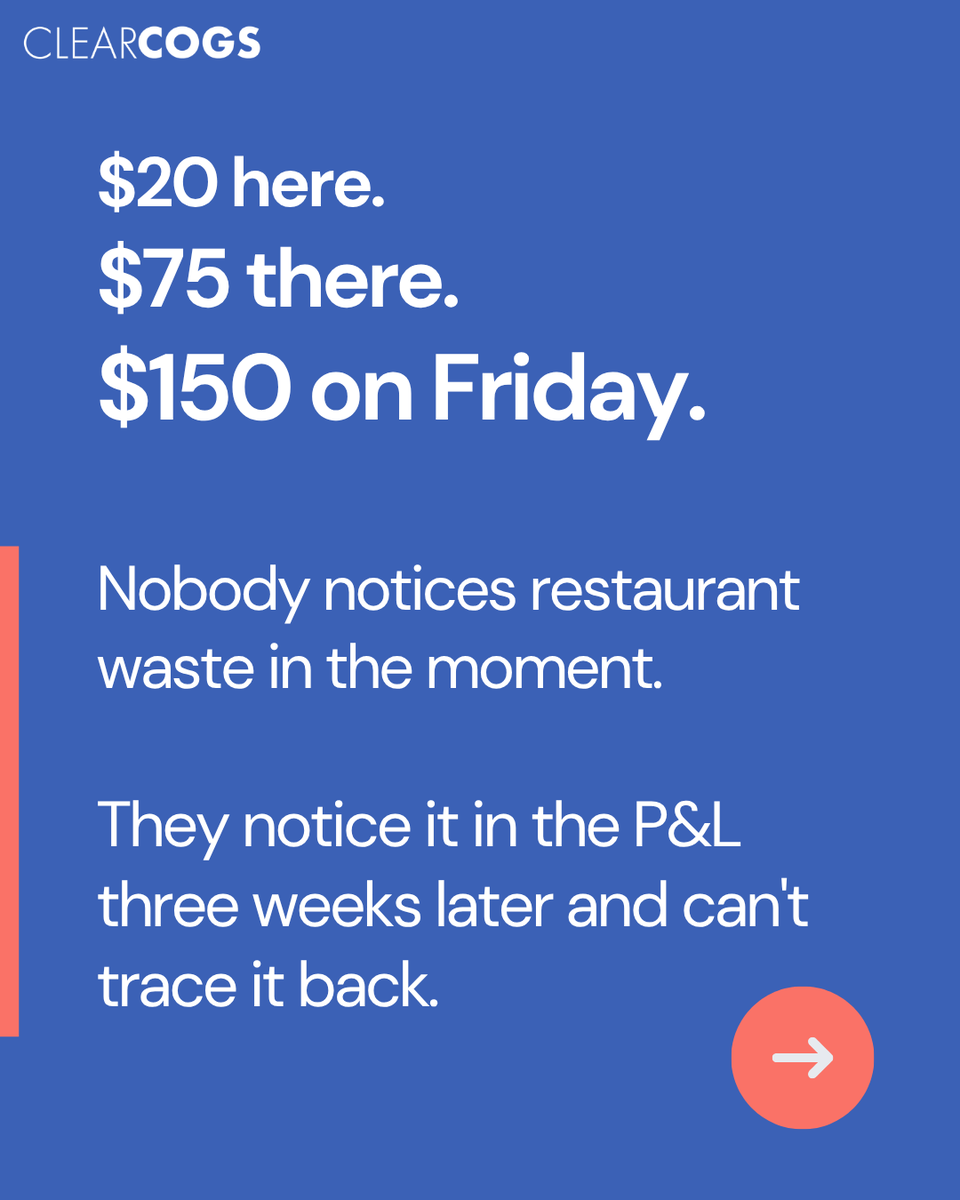 ClearCogs's tweet photo. Margin is usually lost in hundreds of small decisions: one extra case, a little more prep, one more person on the schedule.

They all come back to one question: How busy will tomorrow be?

Better forecasts. Better decisions. Better margins. https://t.co/qV2t23knZ9
