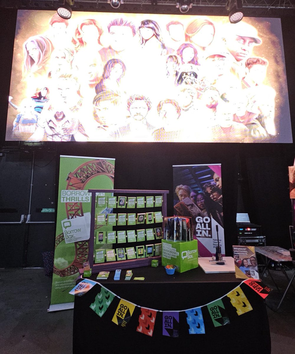 GMLibraries's tweet photo. 🎉��� Thanks ComicConManchester &amp; everyone who stopped by our stall, it was fantastic to meet so many passionate readers &amp; fans.
Missed us? You can still explore graphic novels &amp; comics through your local library. #ComicConManchester #LoveLibraries #BorrowBox #ReadConnectBelong https://t.co/HjLRPi19C1
