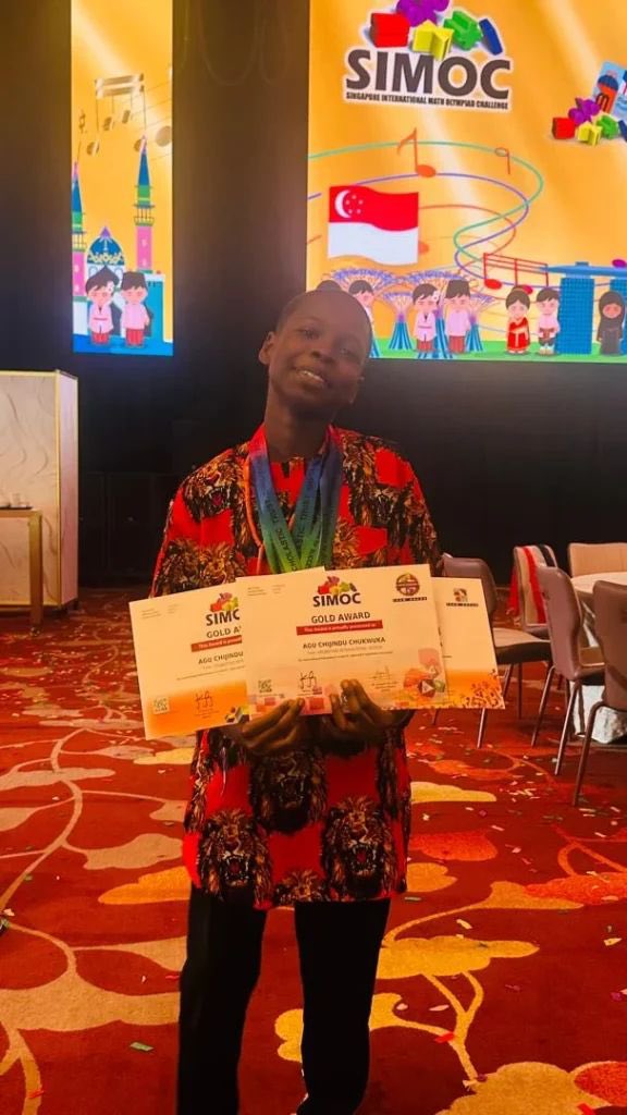 NigeriaStories's tweet photo. Wow 🤩 👏👏👏

Nigerian students Agu Chukwuka and Okpere-Udo Hallel win gold, other medals at 2026 Singapore math olympiad https://t.co/t4t9YLbCas
