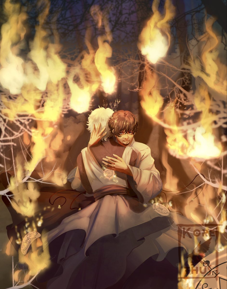 korethus's tweet photo. #whaspoilers
It’s kind of spoilers but mostly this piece is showing Olruggio being protective 🥹 https://t.co/SOkuUNfpHy