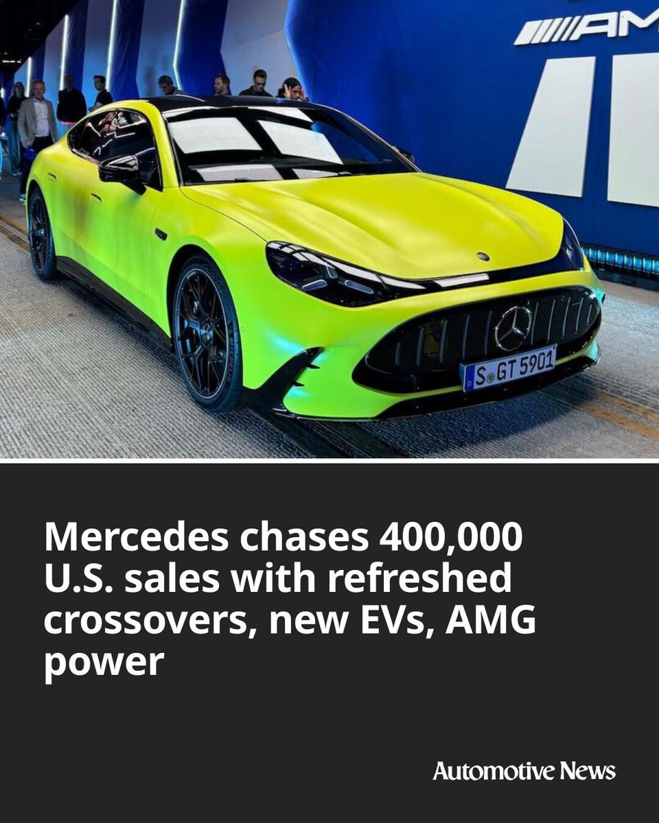Automotive_News's tweet photo. Mercedes-Benz is set to deliver 37 new or significantly updated models worldwide by the end of 2027. More than half will still have combustion engines, while 17 are fully electric.

#Mercedes #EV #EVs #electricvehicles #AMG #automotive #autoindustry https://t.co/rIIOZaIumP