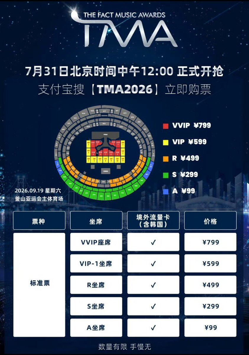 616Wei's tweet photo. 2026 TMA 

Pre-sale

https://t.co/rznn227vLW https://t.co/dyvefjpRTo