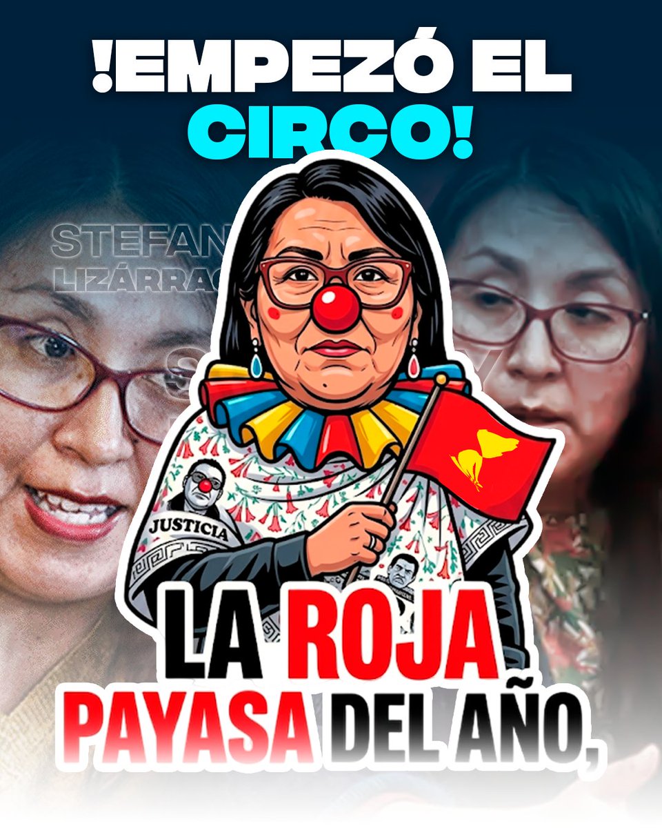 StefLizarraga's tweet photo. Ruth Luque la payasa roja del año 🚨🧐

#TerrorismoNuncaMas #IzquierdaRadical #RechazoPopular #PoliticaPeruana #NoticiasPeru #Lima2026 #Democracia #Perú #PolíticaPeruana #fyp #ONPE #paratii https://t.co/K8YcLc5bGt