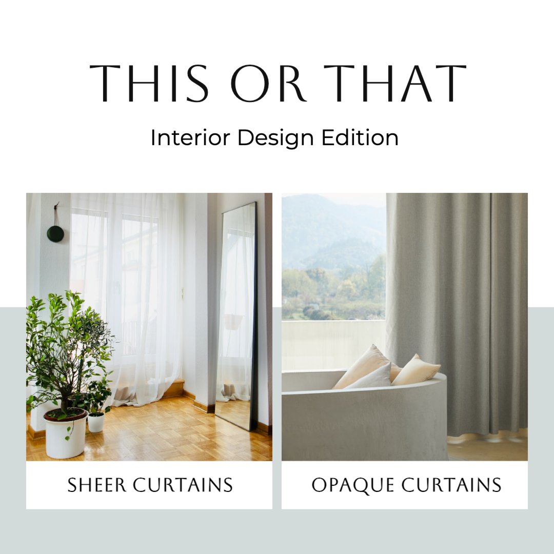 billheenanteam's tweet photo. How do you prefer your home curtains: sheer or opaque? Sheer curtains offer a light, airy feel, while opaque curtains enhance privacy and light control.
Which one do you prefer, or does it vary by room?
#thebillheenanteam #ctrealestate #ctshoreline https://t.co/RXfks7VAb8