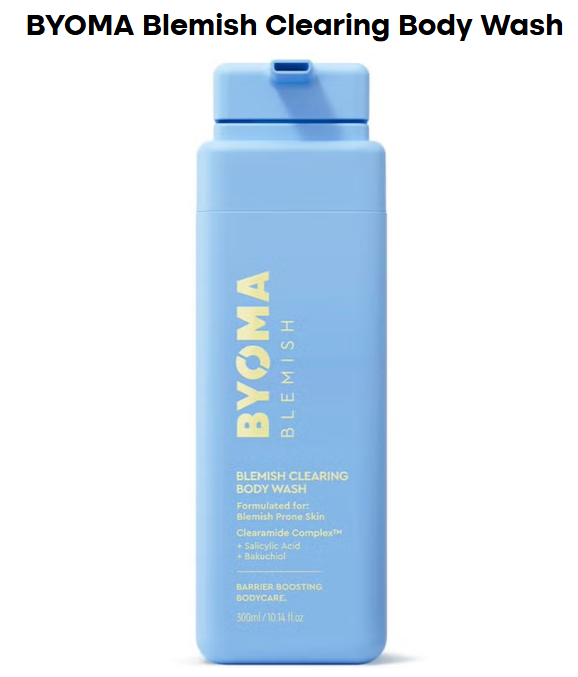 tara_loftis's tweet photo. So excited to see BYOMA's Blemish Clearing Body Wash recognised by Women's Health as their Best Hydrating Acne Body Wash! 🩵

The future of acne care is smarter formulations that work with your skin, not against it.

https://t.co/83AwSZw2Nf https://t.co/sCChopLArl