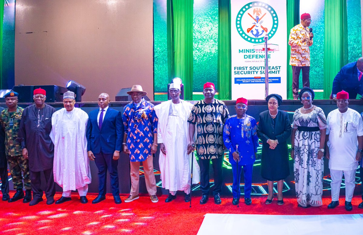 FMINONigeria's tweet photo. FMINO PRESS RELEASE

WHEN THE SOUTH-EAST IS SECURE, NIGERIA IS STRONGER- INFORMATION MINISTER

The Honourable Minister of Information and National Orientation, Mohammed Idris, has said that lasting peace and security in the South-East are critical to Nigeria's unity, economic growth and national development.

The Minister stated this on Thursday at the 2026 South-East Regional Security Summit held in Umuahia, Abia State.

"When the South-East is secure, Nigeria is stronger. When every region enjoys peace, our democracy flourishes. And when we stand together as one people, united by a common destiny, no force can diminish the promise of the Federal Republic of Nigeria," the Minister said.

Speaking on the theme, "Collaborative Approaches to Strengthening Security and Regional Stability," Idris said security requires a whole-of-government and whole-of-society approach involving governments, security agencies, traditional rulers, religious leaders, civil society and citizens.

He reiterated the commitment of President Bola Ahmed Tinubu's administration to protecting lives and property through improved intelligence sharing, stronger inter-agency coordination, better equipment for security agencies and international partnerships. "The Federal Government remains fully committed to ensuring that every community across the South-East enjoys lasting peace and security. Security is the foundation for investment, education, agriculture and economic prosperity," he said.

The Minister also highlighted ongoing investments in infrastructure, youth empowerment, education, digital skills and support for small businesses, describing them as critical components of the administration's security strategy.

He urged citizens to reject misinformation and support efforts to strengthen grassroots policing through ongoing constitutional reforms on State Police. "Peace is more than the absence of conflict. It is the presence of justice, opportunity, inclusion and hope. Together, we must reject division and work to build communities founded on trust and shared prosperity," Idris stated.

Delivering the goodwill message of the President of the Senate, Godswill Akpabio, represented by the Chairman of the Senate Committee on Army, Abdulaziz Musa Yar'Adua, said the National Assembly remains committed to providing the legislative support required to strengthen Nigeria's security architecture and promote lasting peace across the country. 

He stressed that addressing insecurity requires strong partnerships among government, security agencies, traditional institutions, civil society and citizens. "No nation has ever secured itself through isolated efforts; security succeeds where partnerships flourish," he said, adding that the Senate would continue to support initiatives that enhance national unity, economic development and regional stability.

Also speaking, the Deputy Speaker of the House of Representatives, Benjamin Kalu, called for stronger regional cooperation and institutional reforms to address evolving security challenges in the South-East. "The time has come to move from dialogue to implementation. Security cannot be achieved through force alone; it requires collaboration, community trust and collective responsibility," Kalu said. He reaffirmed the commitment of the House of Representatives to supporting legislative and constitutional reforms that will strengthen Nigeria's security architecture.

In his remarks, the Executive Governor of Abia State, Alex Otti, described security as the bedrock of development and prosperity, saying no meaningful progress can be achieved in an atmosphere of fear and insecurity. "We cannot afford to surrender this great land and its people to the forces of insecurity. Security is the foundation upon which all our hopes for development and prosperity rest," Governor Otti said. 

1/2