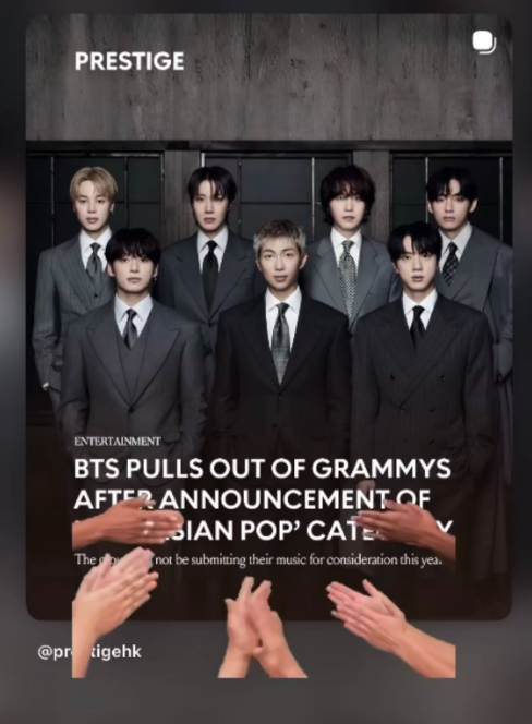 AboutMusicYT's tweet photo. Maggie Kang, the director of Kpop Demon Hunters, has shown her support for BTS' decision not to submit their music for GRAMMY consideration this year. https://t.co/OyPCmUvbXA