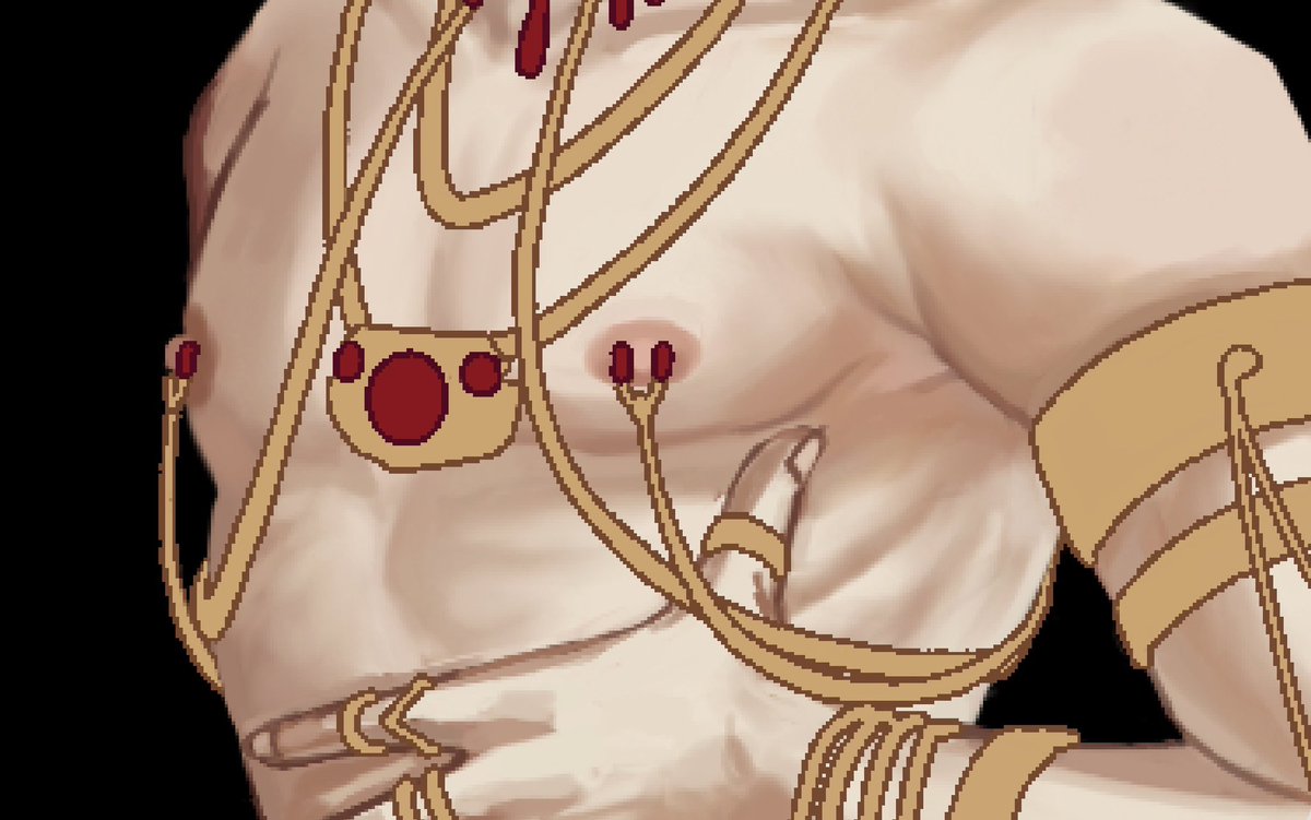 ScooniAlt's tweet photo. Not so super sneak peaks.. 
How do we feel about keeping the top half of his face hidden? It highlights his body and accessories but his whole expression could be nice. https://t.co/XGSyDYUp0o