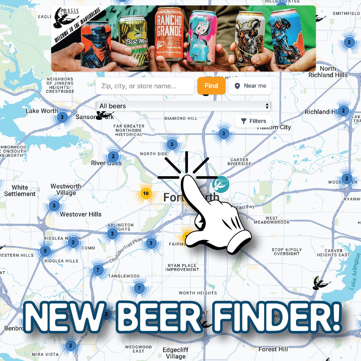 MartinHouseBrew's tweet photo. Yo we got a new beer finder app. Be gentle! It shows deliveries over the past 60 days, so if it's an older seasonal, maybe call and double check. Enjoy! https://t.co/aG3960FWrT https://t.co/ZjzdRqc29L