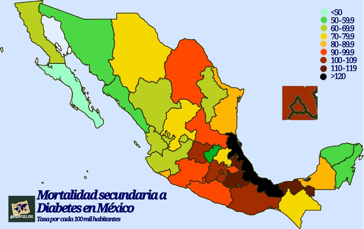 mapitas_mx's tweet photo. La diabetes mellitus es una enfermedad crónica en la cual se altera el metabolismo de la glucosa por una deficiencia en la insulina, en México representa una grave crisis de salud pública ya que afecta a más del 16% de los adultos, 95% de ellos padecen diabetes tipo 2. https://t.co/iVKwSSypAp