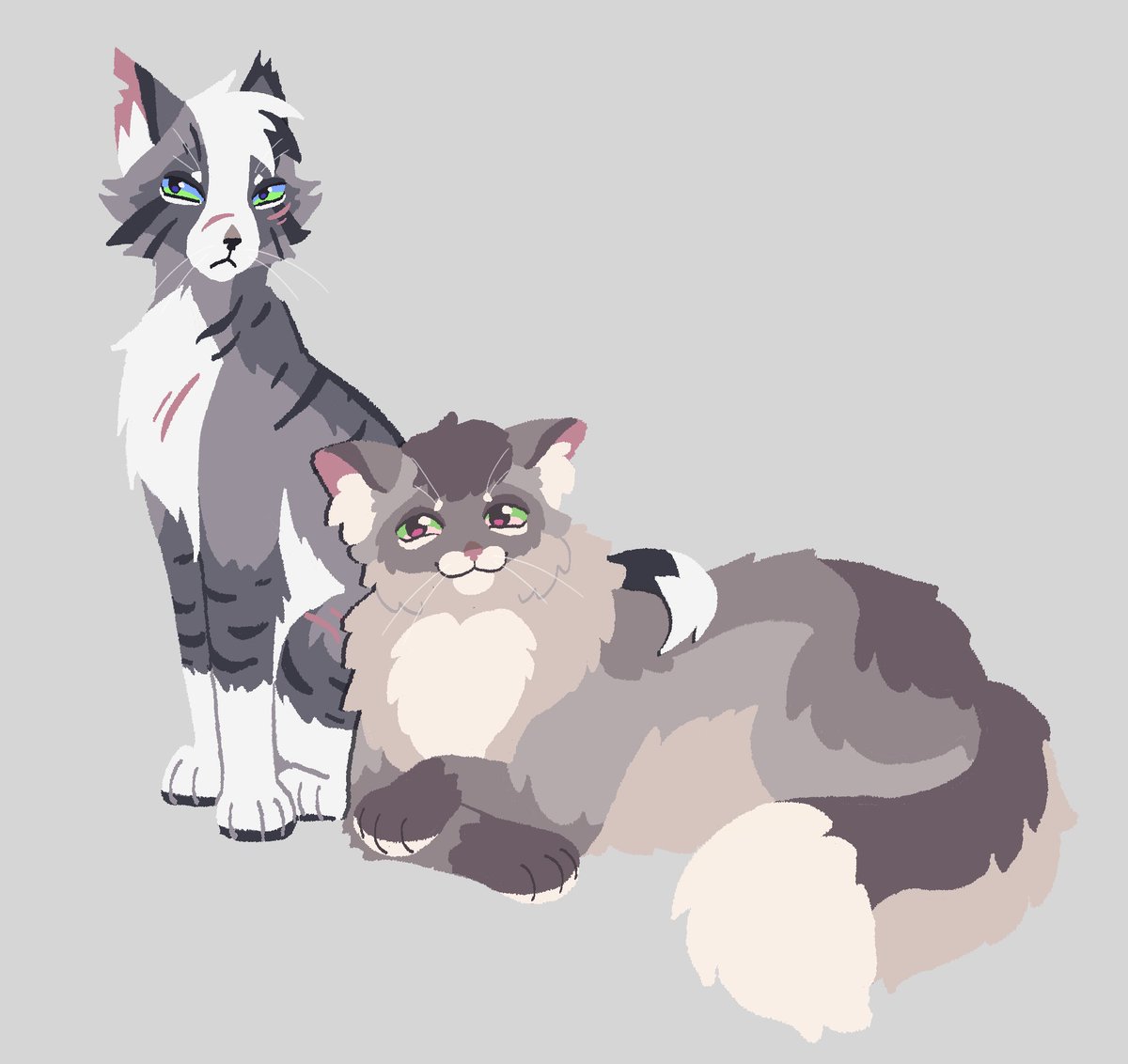 Kittieeepaw's tweet photo. Hi I’m kind of in a pinch and need money urgently so I’m opening up more of these warrior cat lineless fullbodies!! (I can do non warriors ocs as well)

Base price: $20
Extra characters: +$10 
Complex designs: +$5

I accept c@shapp, p4ypal, or k0fi!

#warriorcats https://t.co/ZBDuVgeQcm