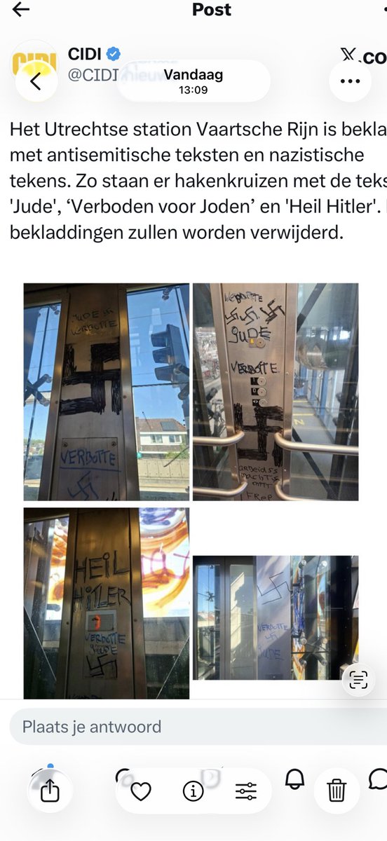 Dutchfan33's tweet photo. Eerst het station volkladden en daarna holocaust overlevenden aanvallen tijdens een herdenkingsdienst. https://t.co/o0Og1JIIrJ