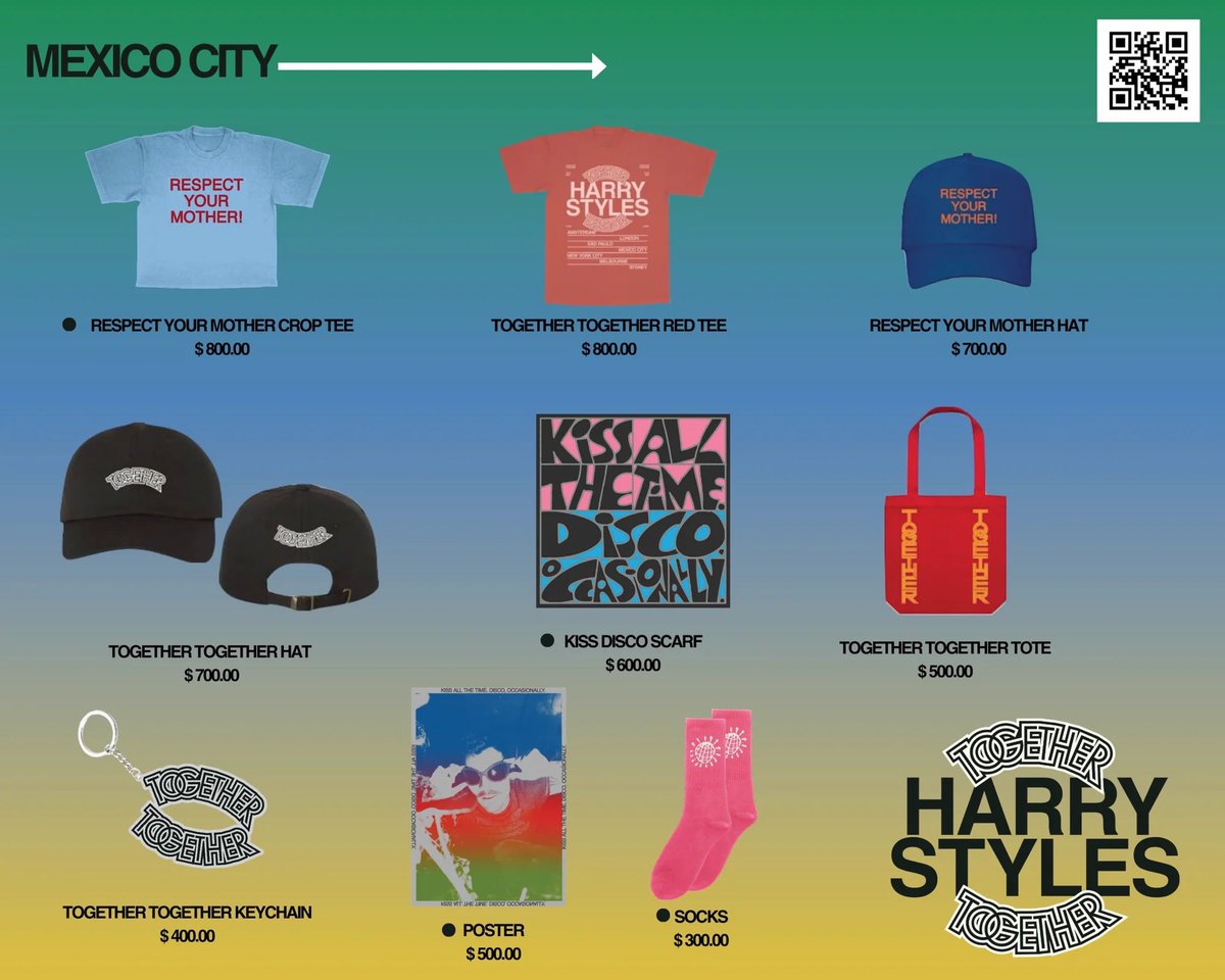 ailoviutl's tweet photo. CATÁLOGO CON PRECIOS DE LA MERCH OFICIAL QUE HABRÁ EN LA POP-UP STORE TOGETHER TOGETHER DE HARRY STYLES EN CDMX 🍉🥝

#HarryStyles #Concert #Concierto #México #CDMX #ForoSol #Ailoviutl #EstadioGNPSeguros #Music #Música #TogetherTogether #Fest #Festival #DiscoStadiumTour #OneDirection #HarryStylesPopUp #PopUpStore