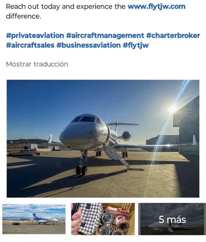 SoCalJetService tweet picture