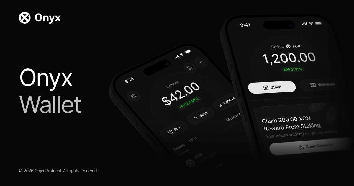 Onyx's tweet photo. Don't forget to add a second login method to your @Onyx smart-wallet 🔐 $XCN  👇

https://t.co/WBR5wQWzTu https://t.co/xD96q9HbGc