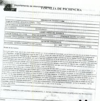 politicsecu's tweet photo. 📍El origen del “Caso Mameluco” y la denuncia que habría sido ocultada durante años

Xavier Herrería presentó en 2011 una denuncia contra Rafael Correa por un presunto caso de acoso ocurrido, según su versión, durante una supuesta cita en el Palacio de Gobierno donde Correa habría pedido desvestirse a Herrería.

El caso habría quedado relegado durante el correísmo y volvió a tomar fuerza 16 años después, generando cuestionamientos sobre por qué no se conoció públicamente antes.