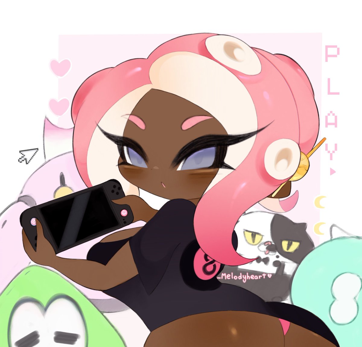 _Melodyheart's tweet photo. Veemo gaming ♡🐙 | Agent 8 reward sfw https://t.co/8yUbwAdaTd