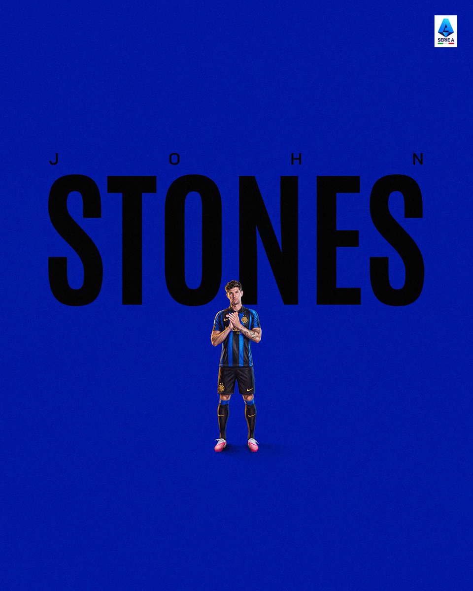 SerieA_EN's tweet photo. John Stones: @Inter_en's newest arrival ⚫️🔵🏴󠁧󠁢󠁥󠁮󠁧󠁿 https://t.co/QgNnDo7T2H