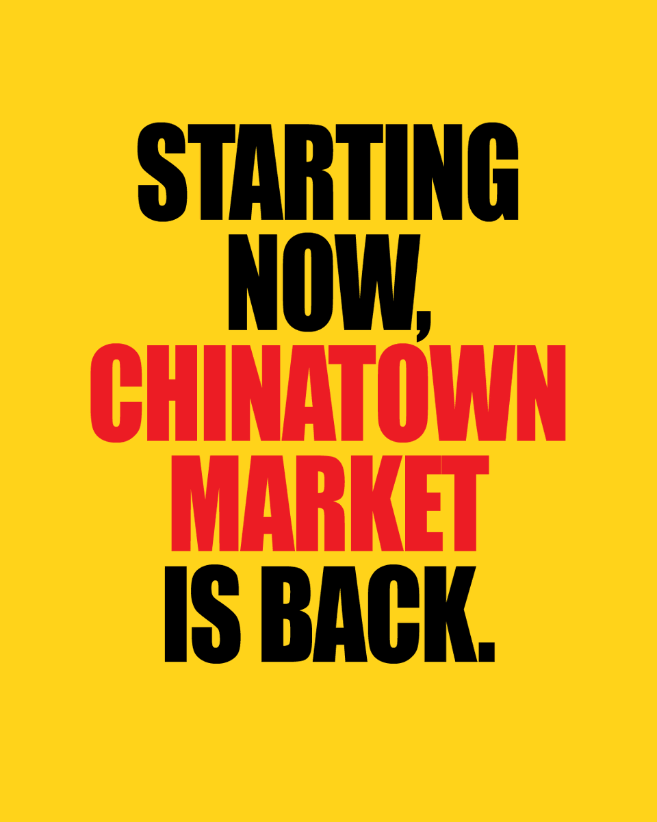 chinatownmrkt's tweet photo. Welcome Back. https://t.co/0w0qypx1M5