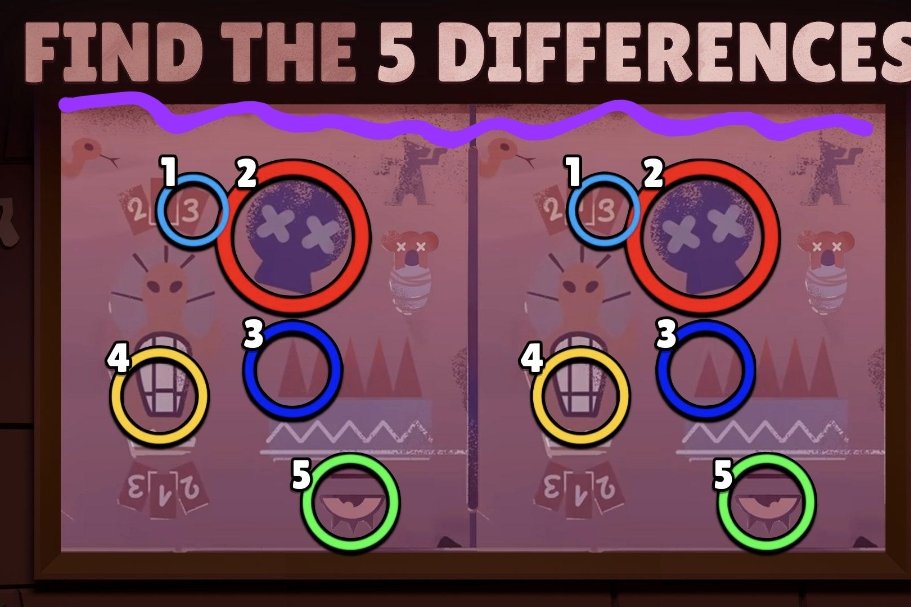 Merciless_789's tweet photo. @BrawlStars 1: The skull is inverted

2: The spike is smaller

3: The eye's iris is inverted

4: The number is written differently

5: The rectangle is centered

#BrawlStars
#EscapePyramidQuest https://t.co/aIYTDiPfe8