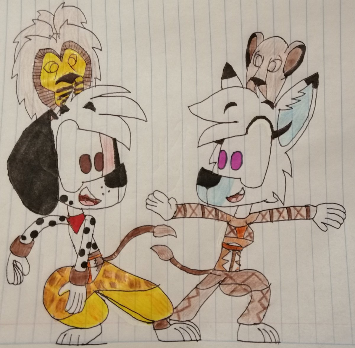DalmThomas1945's tweet photo. i've been very into the lion king lately
so i decided to remake this old drawing of Thomas and Saily as Simba and Nala
#101DalmatianStreet #101DS #Disney #Continue101DS #More101DS #Save101DS #TheLionKing https://t.co/ILc6CwbhGF