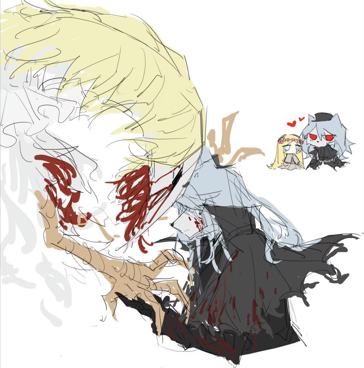 Mu_Blood's tweet photo. Hello
My name is MuBlood_沐血

◆A 20-year-old college student, enjoys drawing, bird watching, and stargazing
◆Like Jack and Edith from BLACKSOULS
◆Often draw Jack and Edith, also frequently tweet about them
◆Favorite anime is "中二病でも恋がしたい！"

🐺❤️🦅 https://t.co/GLQhpSfn5G