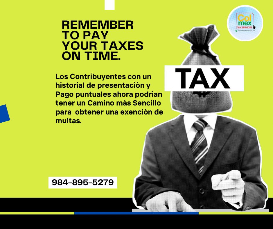 ColmexTax's tweet photo. #Taxes#impuestos#contabilidadyfinanzas#seguros#itinnumber#ein#corporaciones#1040#1120#scorporation https://t.co/0mEYHxEuHG
