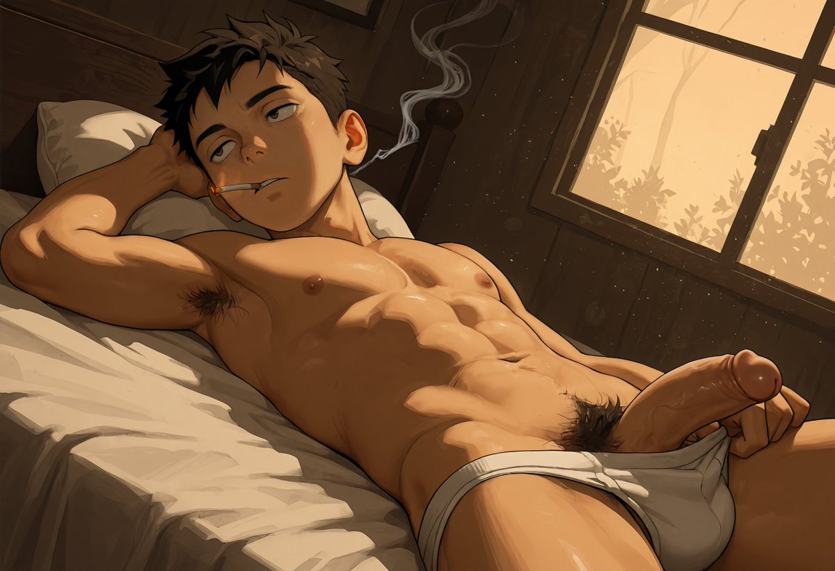 MysticFrostwind's tweet photo. #yaoi #ai #gay #AIart #NSFW #R18 #noir #smoking https://t.co/MJIHeskbU9